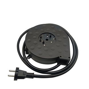 黑尔泰克自动收线器电热炉麻将台取暖器国标电源线延长线收纳盒