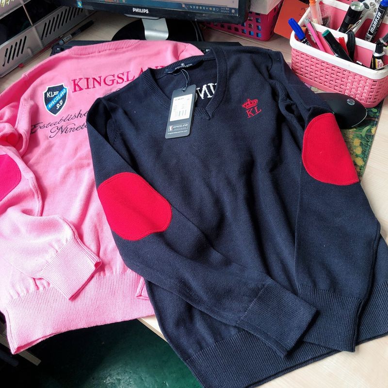 外贸原包装纯棉女士大童刺绣细毛线V领上衣 XS-L|msdalam kategori Butik wanita / wanita, sweater - dari Buy2taobao.com untuk memberikan perkhidmatan ejen Taobao profesional membeli