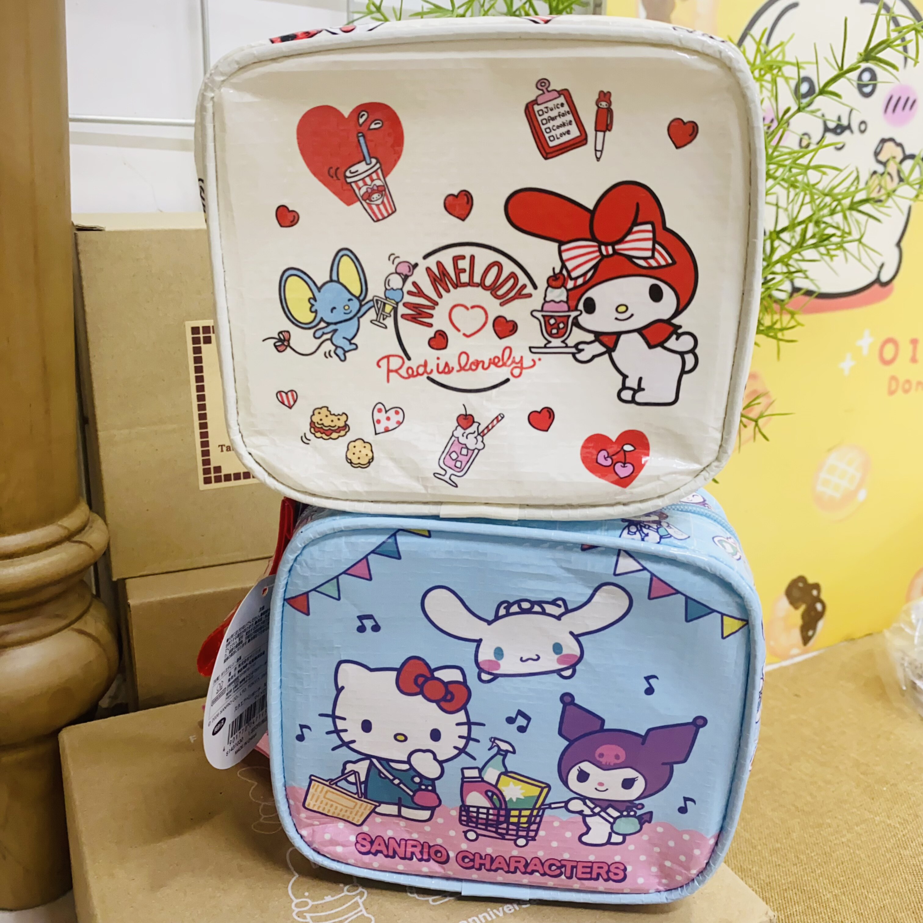 国现日本三丽鸥hello kitty美乐蒂 蛇皮收纳包零钱包 小物件收纳
