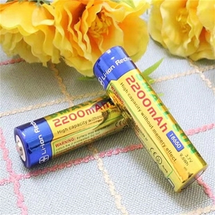 小太阳18650锂电池2200mAh大容量3.7V强光手电筒收音机小风扇专用