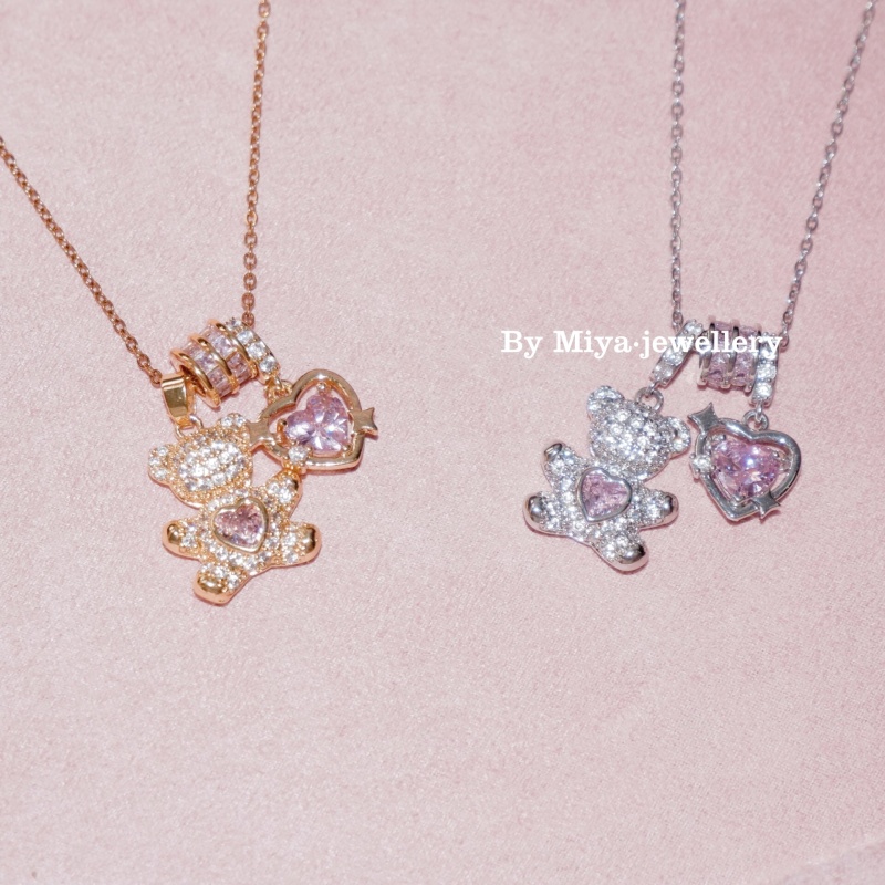 Lucky bear~ 美式甜心小熊项链 甜感爆棚！