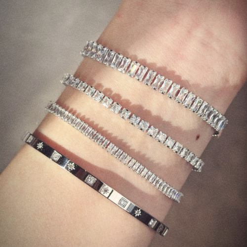 网球手链Tennis Bracelet欧美ins博主同款爆闪手链