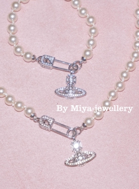 土星珍珠超绝西家珍珠项链星球ins千金感项链