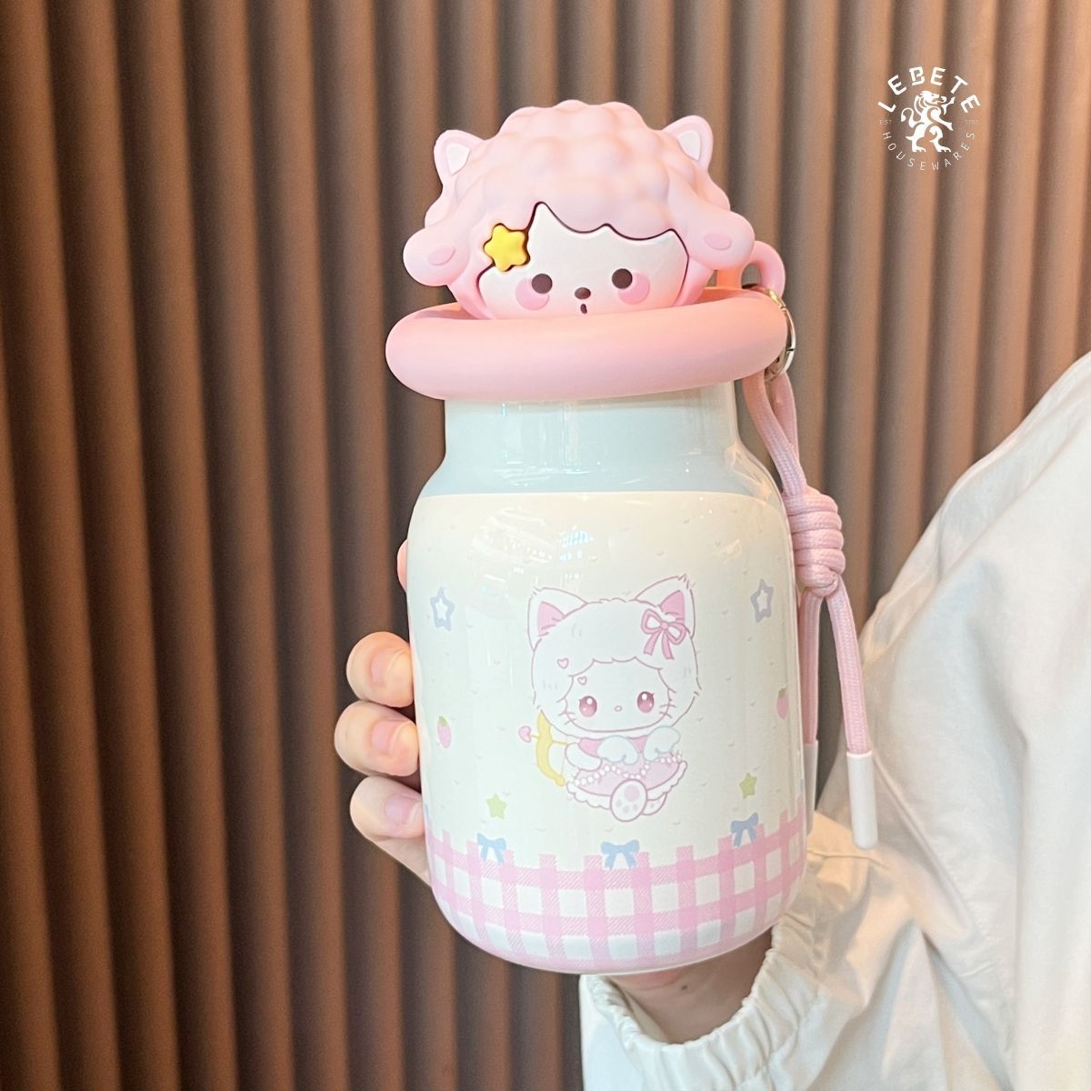 原创小羊保温杯女生高颜值不锈钢保冷/保温杯