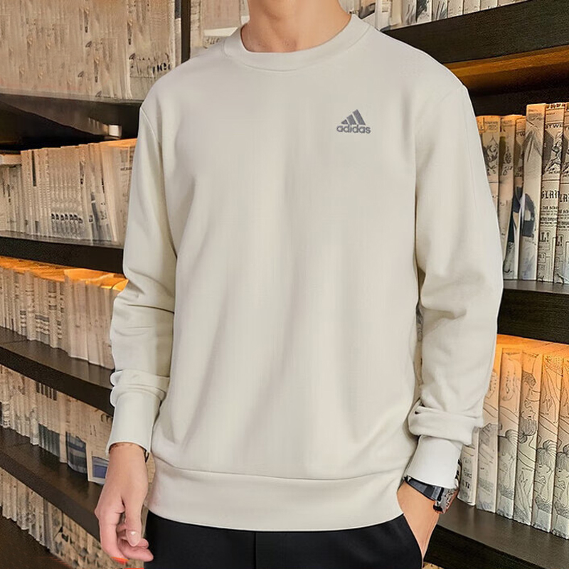 阿迪达斯套头衫男圆领卫衣休闲