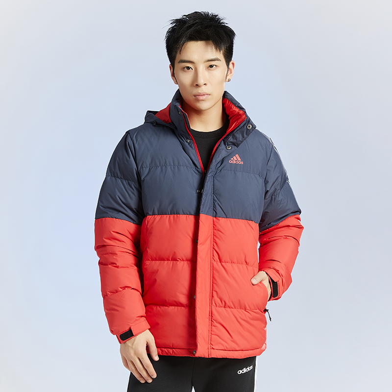 阿迪羽绒服男款_阿迪羽绒服男款白绿拼接-第2张图片-潮百科