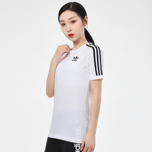 新款 运动服短袖 2024夏季 Adidas阿迪达斯三叶草官网女装 T恤GN2913