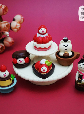 情人节礼物文鸟白熊朱古力摆件