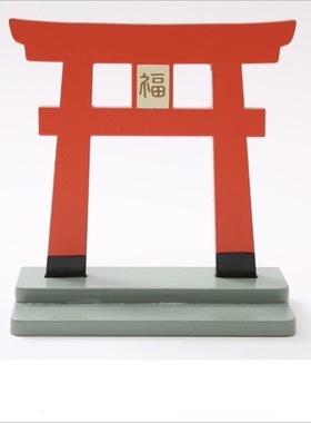 鸟居神社和风正月祈福树脂摆件
