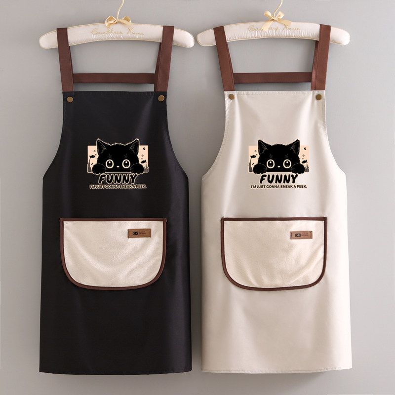 可爱防水防油手工餐饮专用工作服