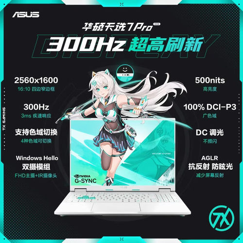 华硕天选7Pro电竞游戏笔记本电脑
