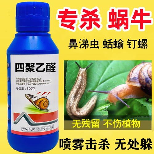 四聚乙酫乙醛蜗牛杀蜗牛专用药颗粒剂鼻涕虫蛞蝓软体虫杀虫剂菜地