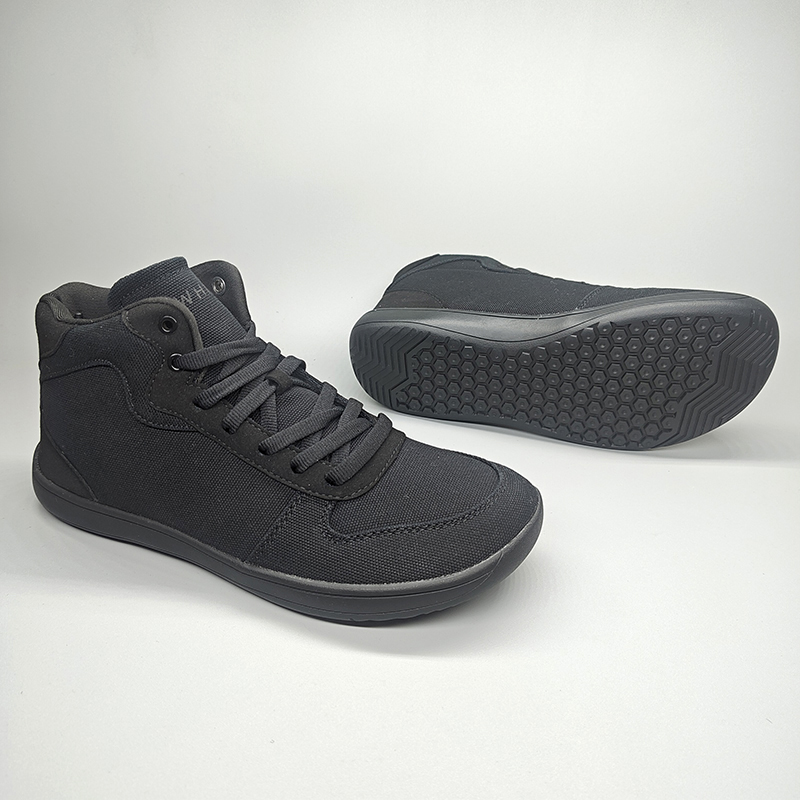 宽版4E高帮帆布鞋男款透气休闲