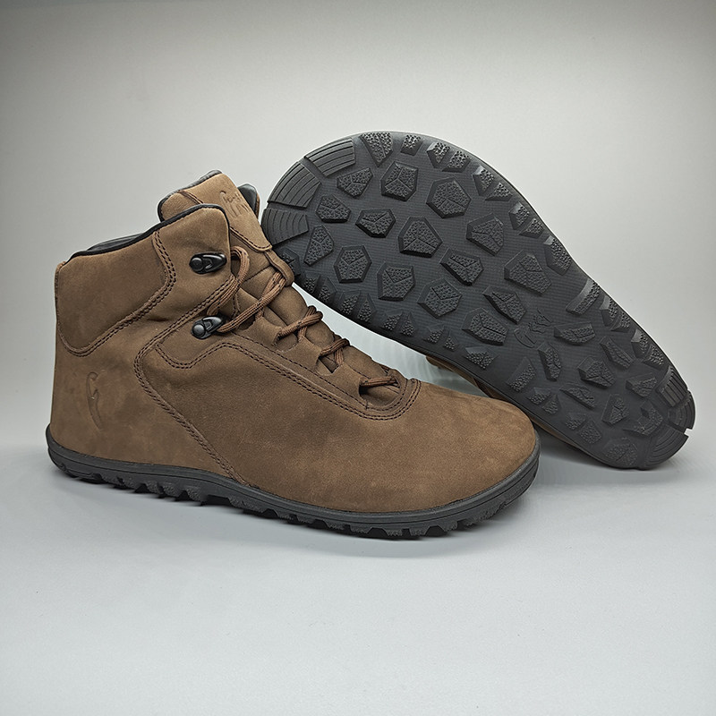 外贸小脚丫头层牛皮男士防水徙步靴高帮户外鞋英伦风高帮登山鞋
