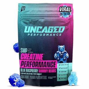 Creatine Monohydrate Gummies (Blue Raspberry) - 1g per Gu