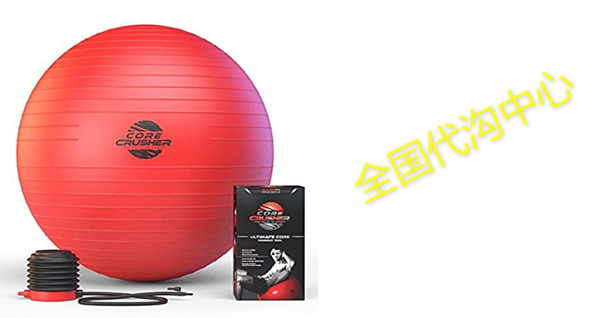 NUMBER 1 RATED- Exercise Ball 65cm Anti-Burst with Pump-