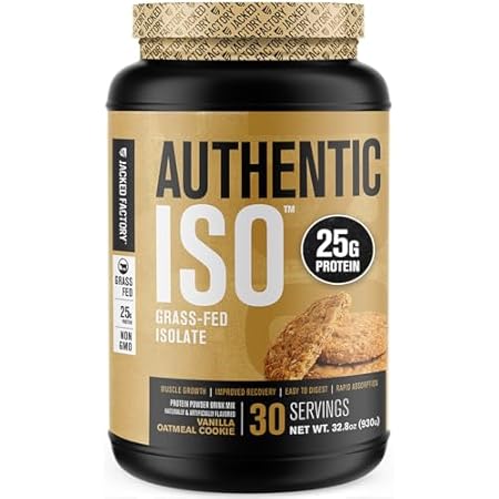 Authentic ISO Grass Fed Whey Protein Isolate Powder - Low