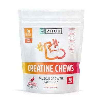 Zhou Nutrition Creatine Monohydrate Chewables 5g for Men