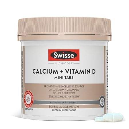 Swisse Calcium with Vitamin D | 830mg Calcium Citrate wit