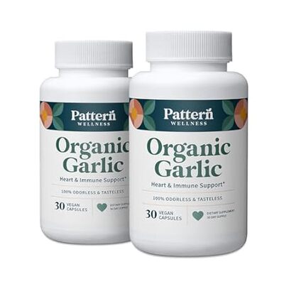 Pattern Wellness Odorless Organic Garlic - 1000mg - Healt