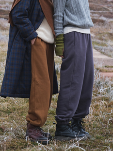 远家搞定冬天宽松紧腰加绒加厚保暖卫裤收脚口休闲运动裤WL-611限