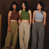 远家棉弹紧身小吊带自带杯垫免穿文胸内衣背心多色秋新W 536限量