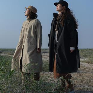 676限 内胆腰间收绳轻便W 远家90白鸭绒长款 风衣羽绒服修身