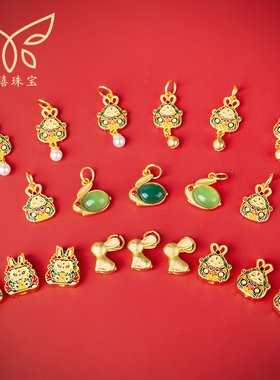 小兔子骑虎兔爷寓意好转运珠