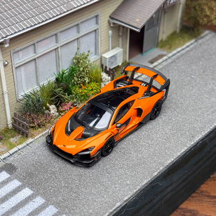 现货 CM Model 1:64 迈凯伦 塞纳 Senna GTR 木瓜橙合金汽车模型