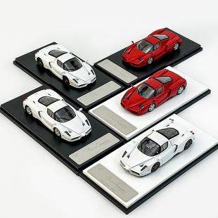 King Model 1:64 恩佐enzo合金开盖汽车模型 高端收藏摆件 人偶