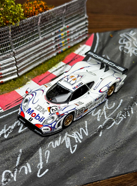 Trence Hobby TH 1:64保时捷911GT1 LM#26可拆盖合金汽车模型预售