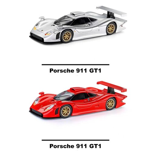 TH Trends Hobby 1:64 保时捷911 GT1 1998 合金汽车模型