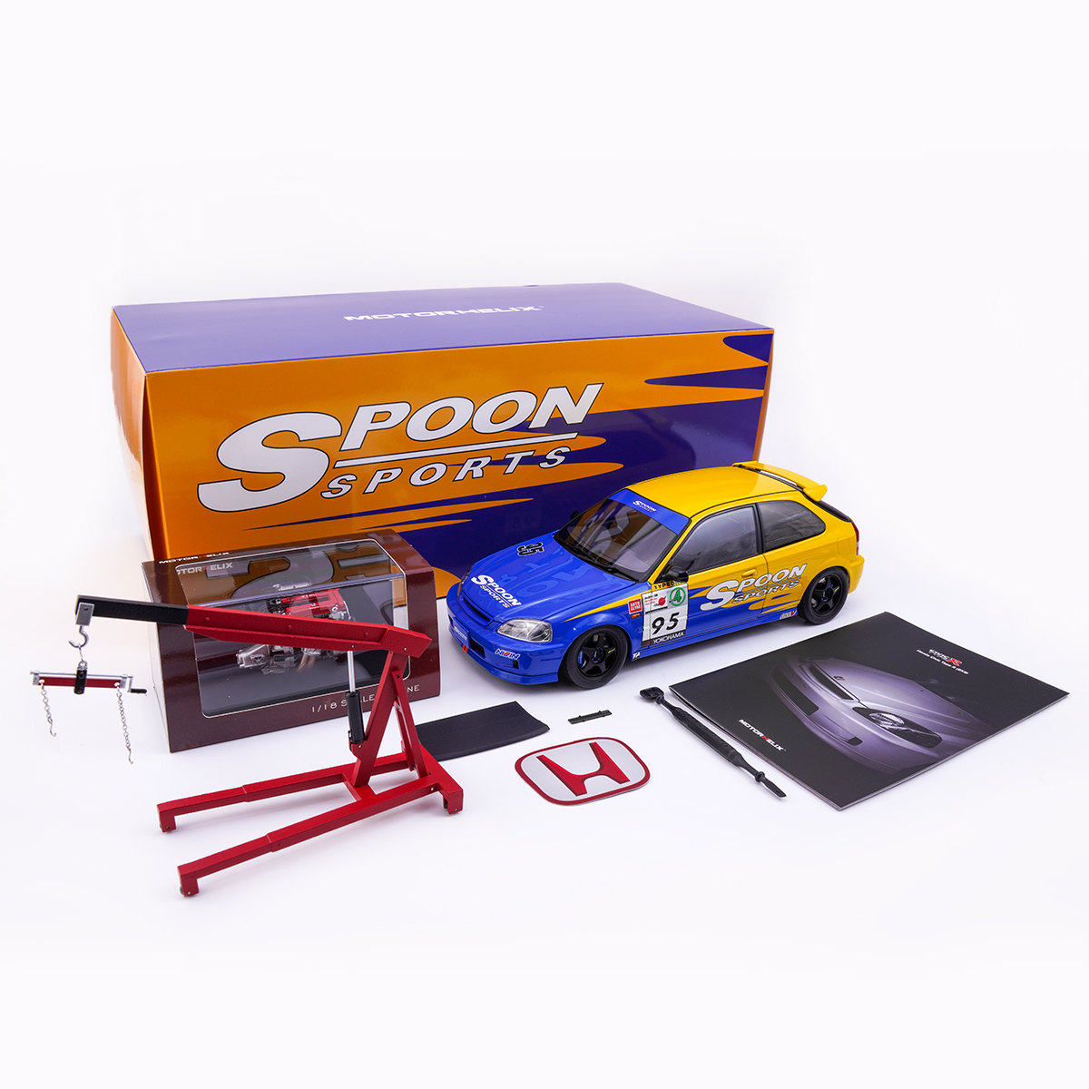 MH汽车模型118思域EK9合金