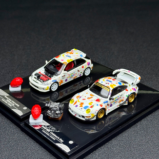 MH Motorhelix 1:64 RWB993 本田思域EK9儿童节限定合金汽车模型