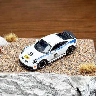 现货 MINIGT 1:64 #1009 保时捷 911 达喀尔 合金汽车模型
