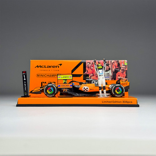 迷你切Minichamps 1:43 迈凯伦 MCL39 2025摩纳哥冠军 树脂车模