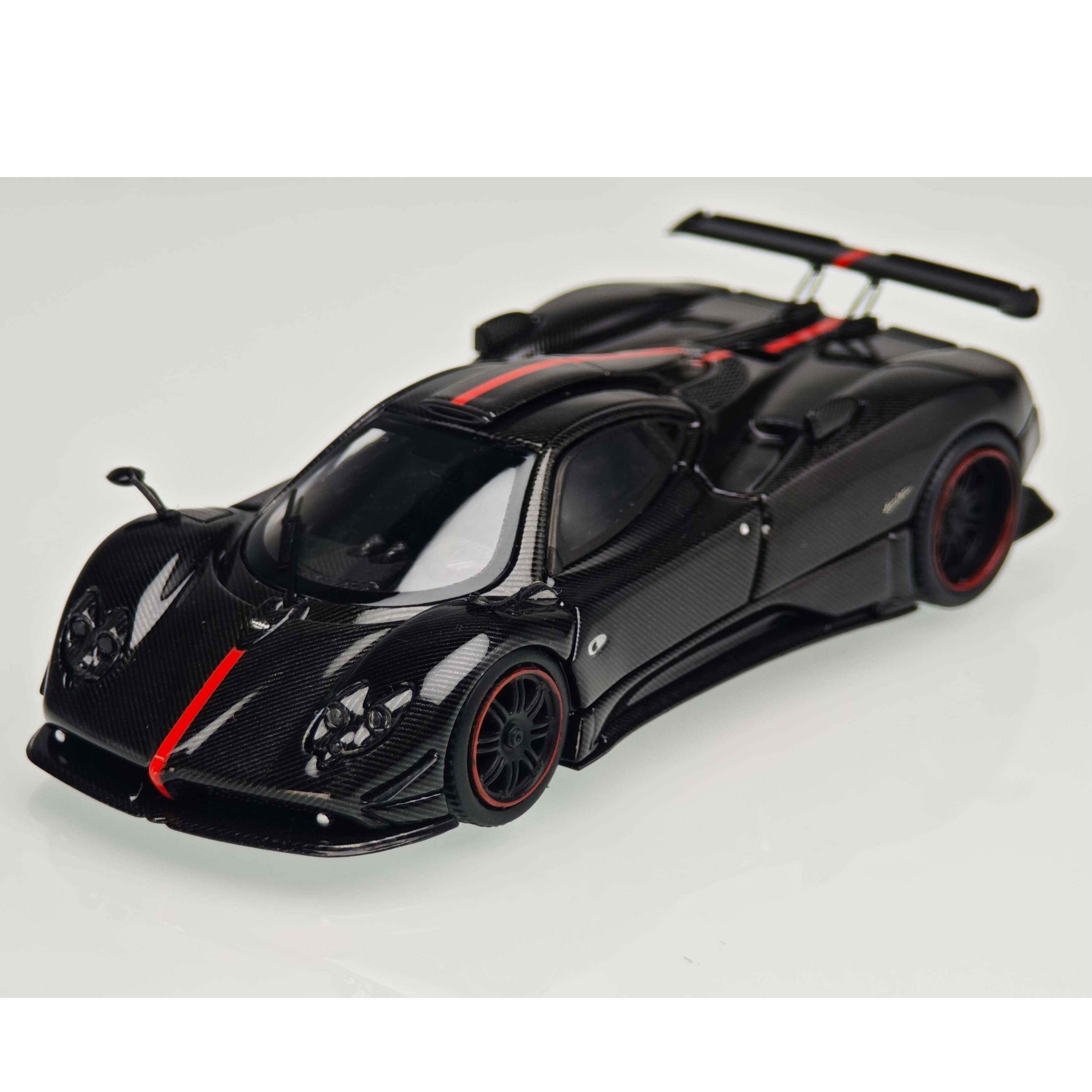 Fiber Run 1:64 帕加尼Zonda Cinque 硬顶黑碳合金车模型北展限定