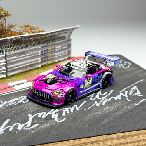 KILO works 1:64 奔驰AMGGT3 EVO #17 2025纽格博林 合金汽车模型