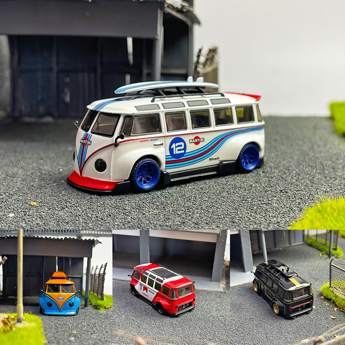 合金64T1面包车汽车模型