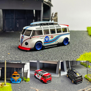 大众T1面包车 VAN speed宽体 收藏摆件 Inspire 合金车模
