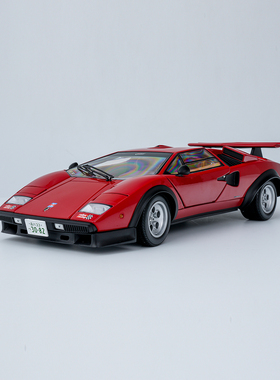 京商 1:18 兰博基尼 康塔什 Countach LP500S 红色棕内合金车模型