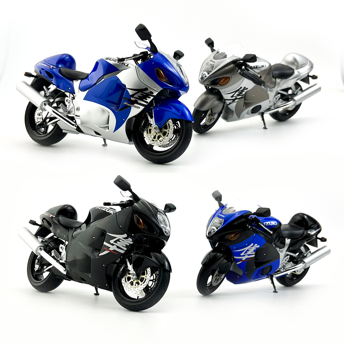 LCD1：12铃木隼摩托车合金模型