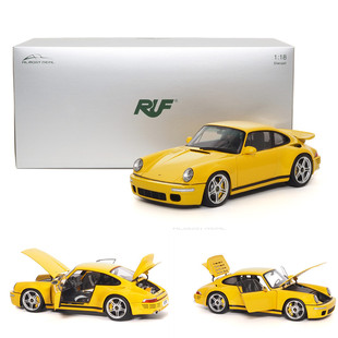 Almost Real 1:18 保时捷911 RUF黄鸟 合金全开汽车模型摆件静态