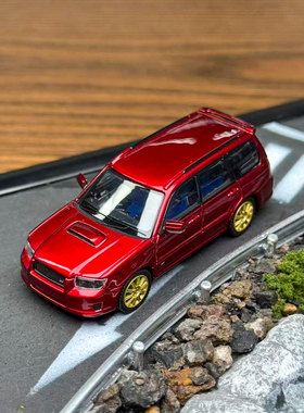 Fiberrun 1:64 斯巴鲁森林人SG9 合金汽车模型 佛山限定