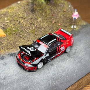 KaidoHouse+MINIGT 1:64 #191尼桑GTR R33 ADVAN 合金汽车模型