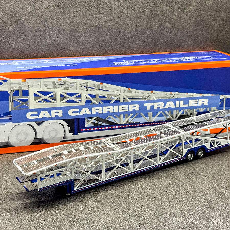 GCD 1:64汽车运输车模型中式轿运车合金仿真拖车收藏摆件