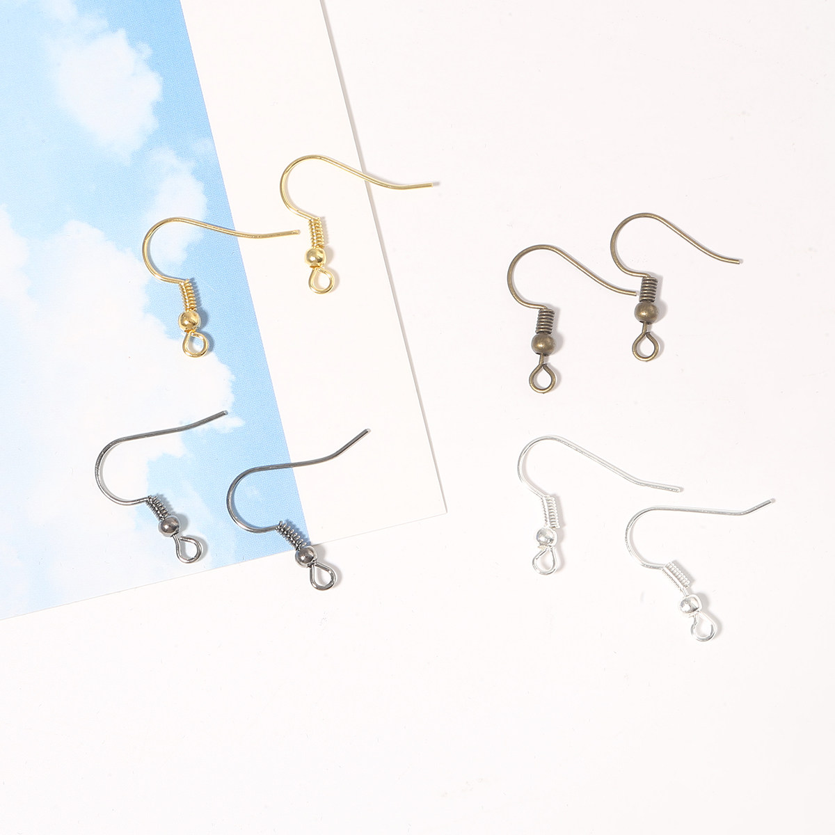 925银diy简约耳钩耳钉耳坠自制耳饰品配件手工制作耳环耳夹材料包