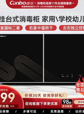 康宝XDZ70-WC26消毒柜家用壁挂双门厨房橱柜台卧式碗筷柜B19系列