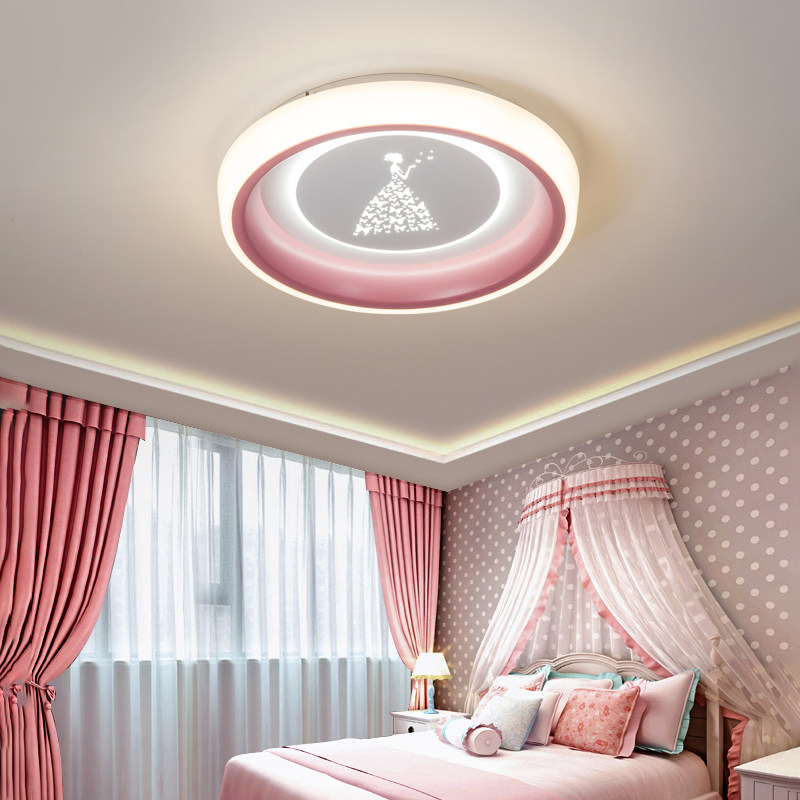 智能离线语音吸顶灯护眼卧室灯创意公主房间灯具男孩女孩儿童房灯