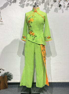 新款春闺梦舞蹈服装女成人艺考表演服戏曲服装女花旦扇子秧歌定做